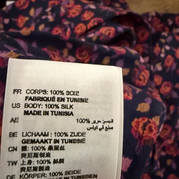 Women’s Sandro Silk Dress, Size 6 (2) - Picture 10 of 11